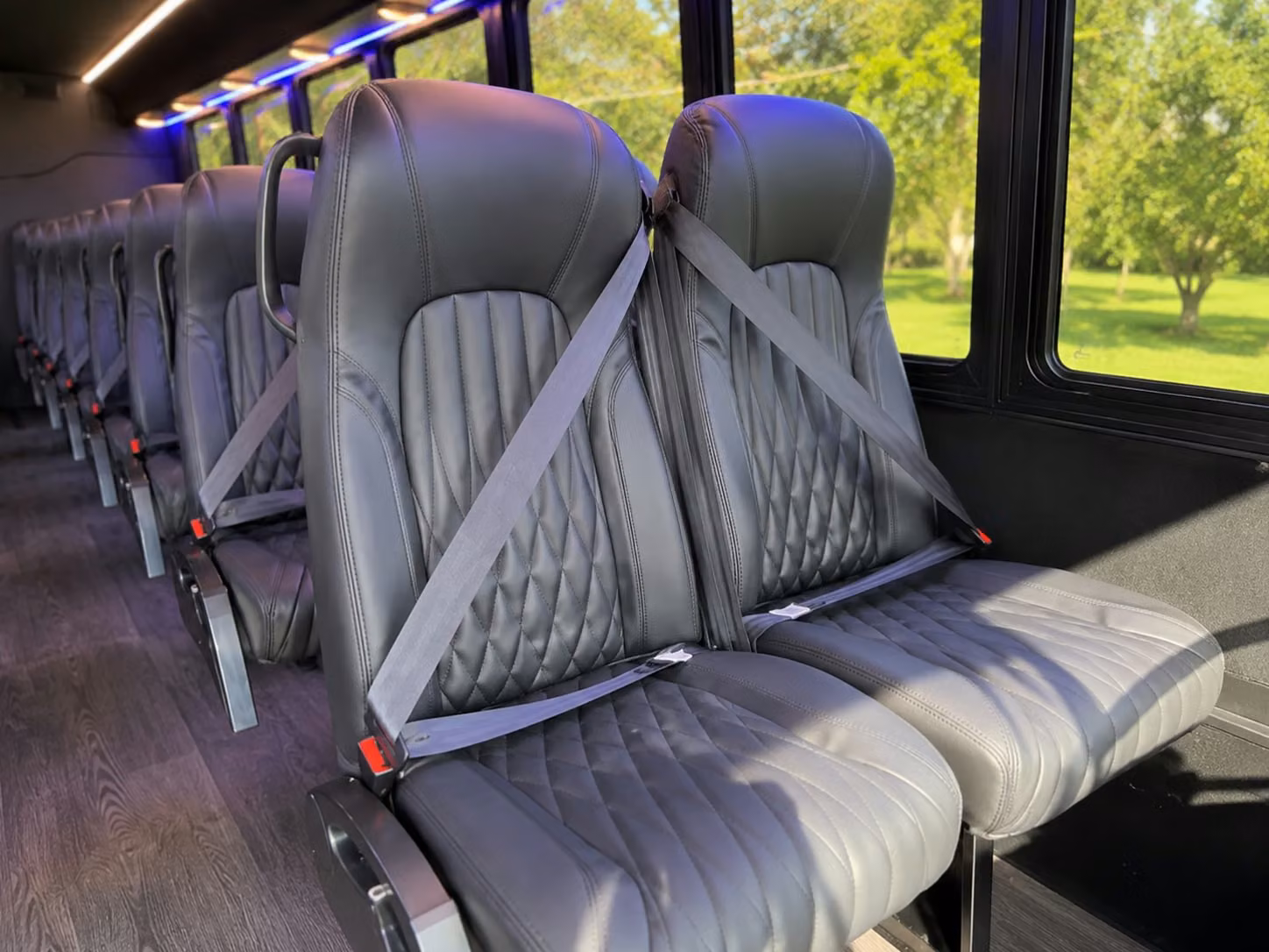 18 passenger minibus interior