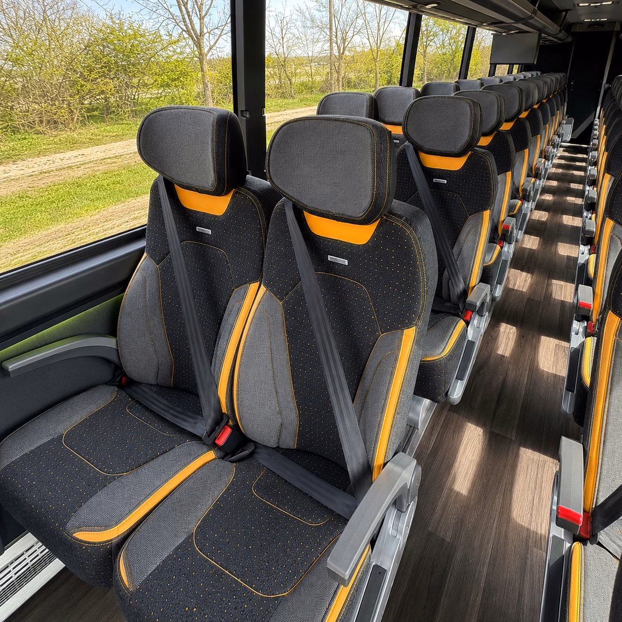 chandler charter bus interior gallery